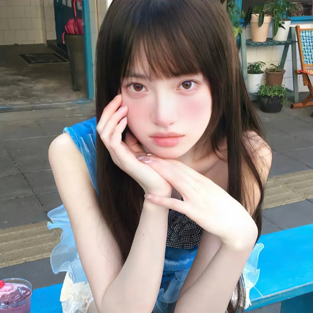 蓝天花朵